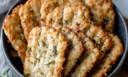 Homemade Cheddar Herb Crackers: A Quick and Tasty Snack