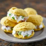 Jalapeno Cornbread Whoopie Pies with Bacon Goat Cheese