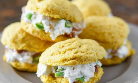 Jalapeno Cornbread Whoopie Pies with Bacon Goat Cheese: A Delightful Savory Treat