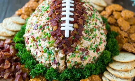 Jalapeño Popper Football Cheese Ball