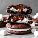 Marshmallow Hot Cocoa Surprise Cookies