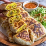 Moroccan Chicken-Stuffed Msmen