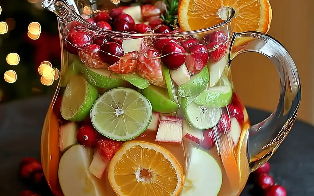 Non-Alcoholic Christmas Sangria: A Mouthwatering Holiday Treat