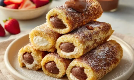 Nutella Stuffed French Toast Roll-Ups – A Decadent Delight