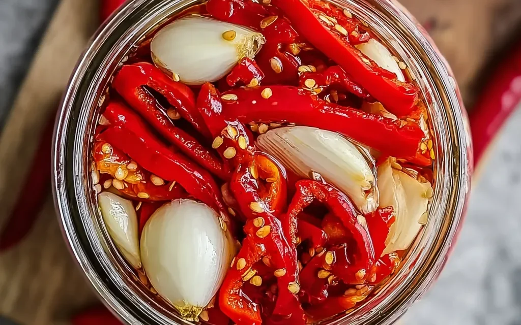 Pickled Sweet Peppers and Onions – A Traditional, Flavorful Appetizer