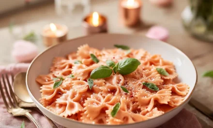 Pink Bow Pasta with Vodka Sauce – A Speedy & Delightful Meal