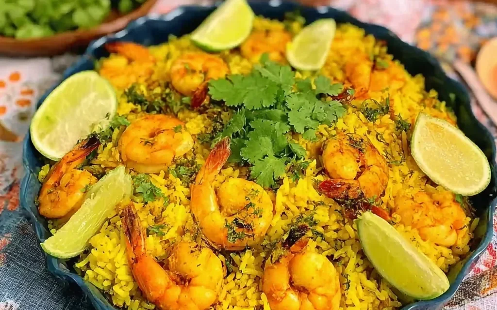 Shrimp Rice with Herbs (Meygoo Polo) – A Delightful Persian Delight