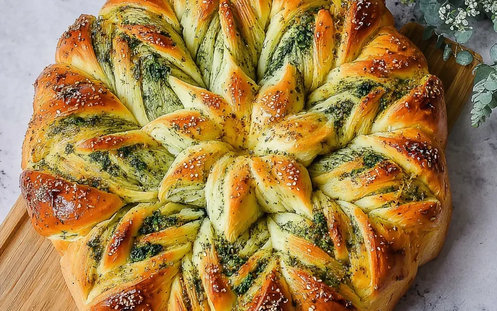 Spring Greens Star Bread – A Speedy Springtime Delight
