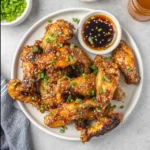 Sticky Honey Mustard Chicken Wings