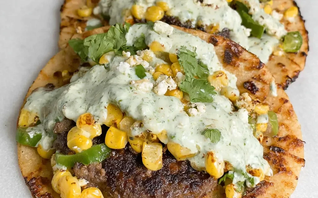 Street Corn Smash Burger Tacos: A Delightful Handheld Delight