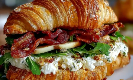 Apple & Goat Cheese Croissant Sandwich: A Delightful Breakfast Treat