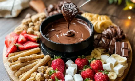 Chocolate Lava Fondue Board: A Quick and Indulgent Treat