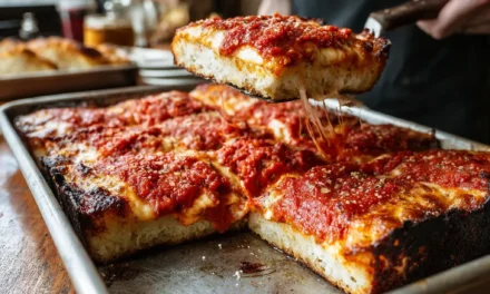 Delicious Detroit-Style Red Stripe Pizza in Just 30 Minutes