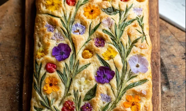 Edible Flower Focaccia – A Delightful Baking Adventure
