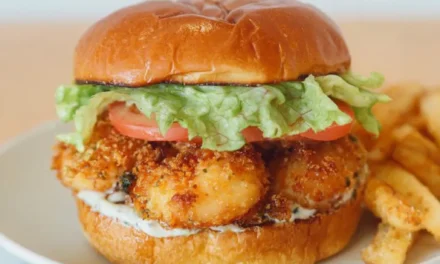 Fried Shrimp Burger – A Delightful Seafood Sensation
