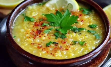 Lebanese Lemon Lentil Soup: A Quick and Flavorful Delight