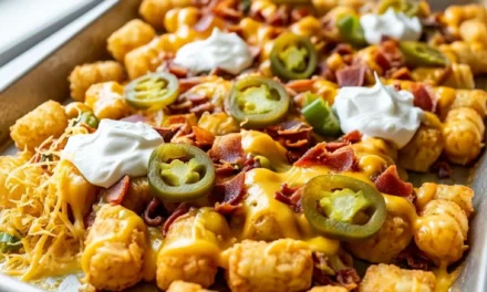 Loaded Totchos (Tater Tot Nachos)