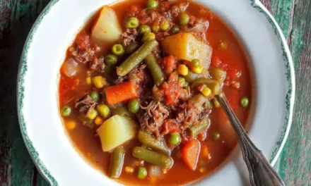 Old-Fashioned Vegetable Beef Soup – A Comforting Classic
