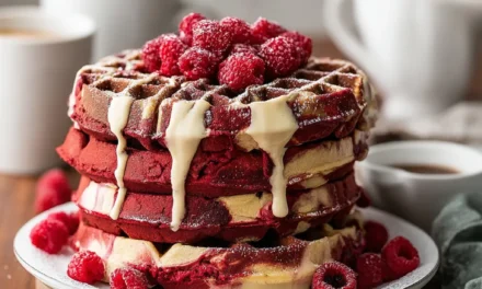 Red Velvet Marble Waffles: A Decadent Breakfast Treat