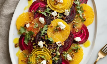 Roasted Beet & Citrus Carpaccio Salad – A Vibrant and Refreshing Delight