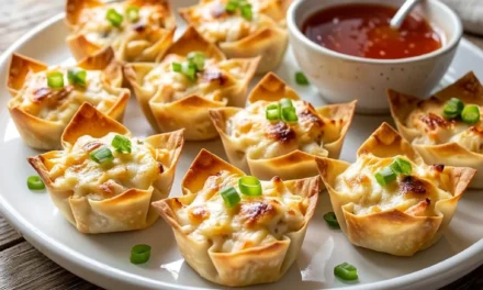 Baked Crab Rangoon Cups
