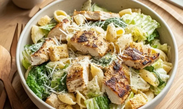 Classic Chicken Caesar Pasta Salad