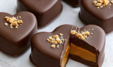 Chocolate Peanut Butter Valentine’s Heart