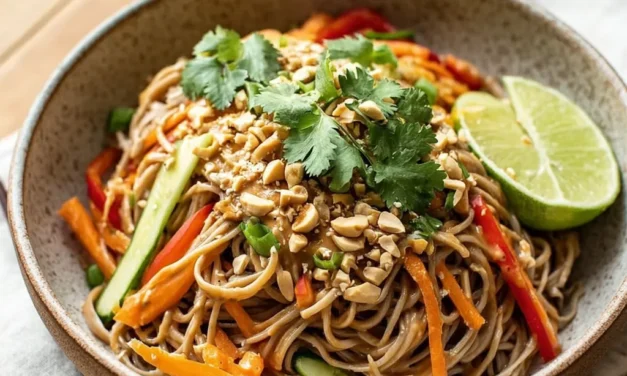 Cold Peanut Noodle Salad