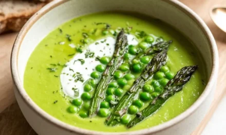 Creamy Asparagus and Pea Spring Soup