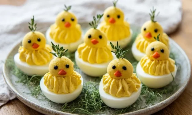 Easter Deviled Egg Chicks