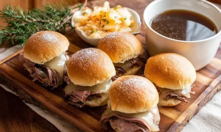 Irresistible French Dip Sliders with Au Jus Dip