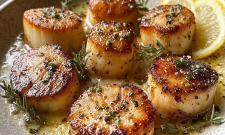 Garlic Herb Butter Scallops