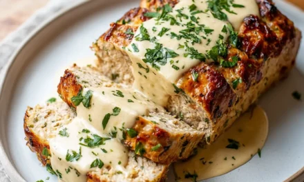 Garlic Parmesan Chicken Meatloaf