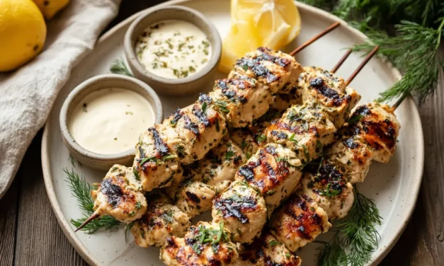 Grilled Lemon-Herb Chicken Skewers