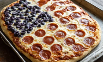 Homemade Patriotic Pizza