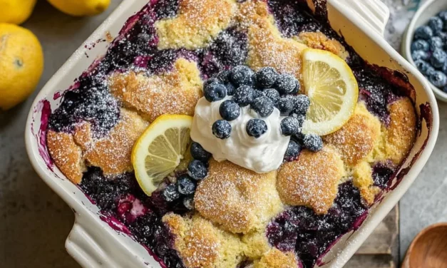 Lemon Blueberry Dump Cake