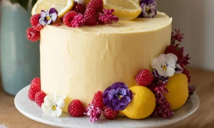 Lemon Raspberry Spring Birthday Cake