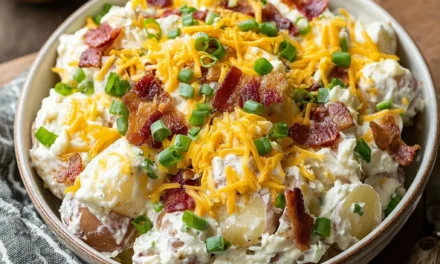 Loaded Baked Potato Salad (No Mustard)