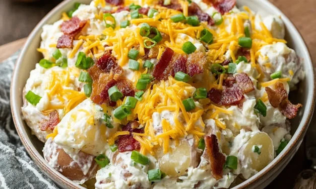 Loaded Baked Potato Salad (No Mustard)