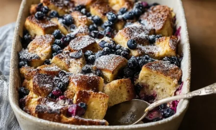 Overnight Blueberry French Toast Bake