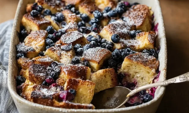 Overnight Blueberry French Toast Bake