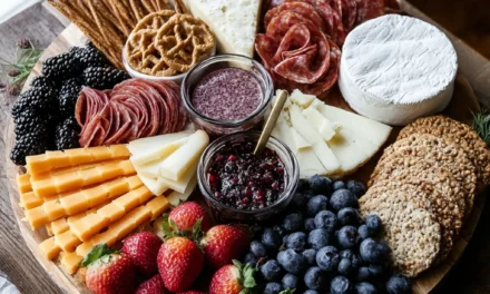 Patriotic Red White and Blue Charcuterie Board