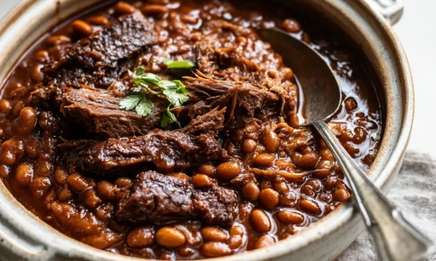 Slow-Cooker Baked Beans with Brisket