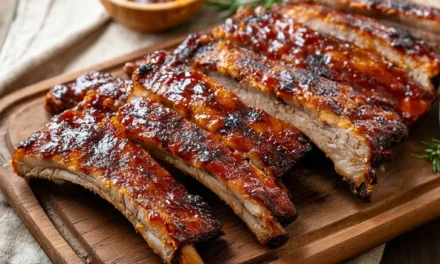 Smoked Honey-Garlic Ribs