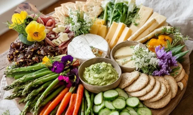 Vibrant Spring Garden Charcuterie Board
