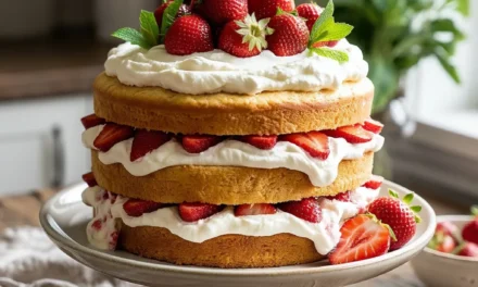 Strawberry Shortcake Layer Cake