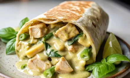 Thai Green Curry Chicken Burrito