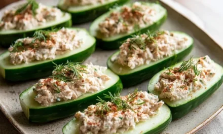 Tuna Salad Cucumber Boats (Low Carb)