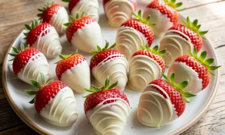 White Chocolate Dipped Strawberries