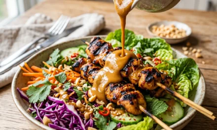 Chicken Satay Salad: A Refreshing and Flavorful Delight